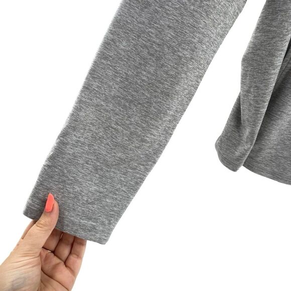 Beyond Yoga Size L Full Zip Sweatshirt Gray Super Soft Loungewear‎ Basic Comfy - Picture 4 of 9